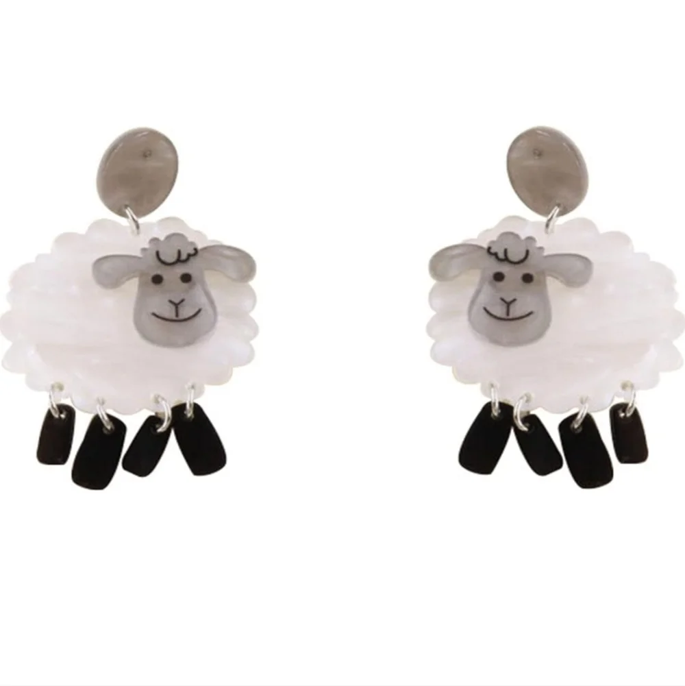 Adorable Sheep Earrings for Kids